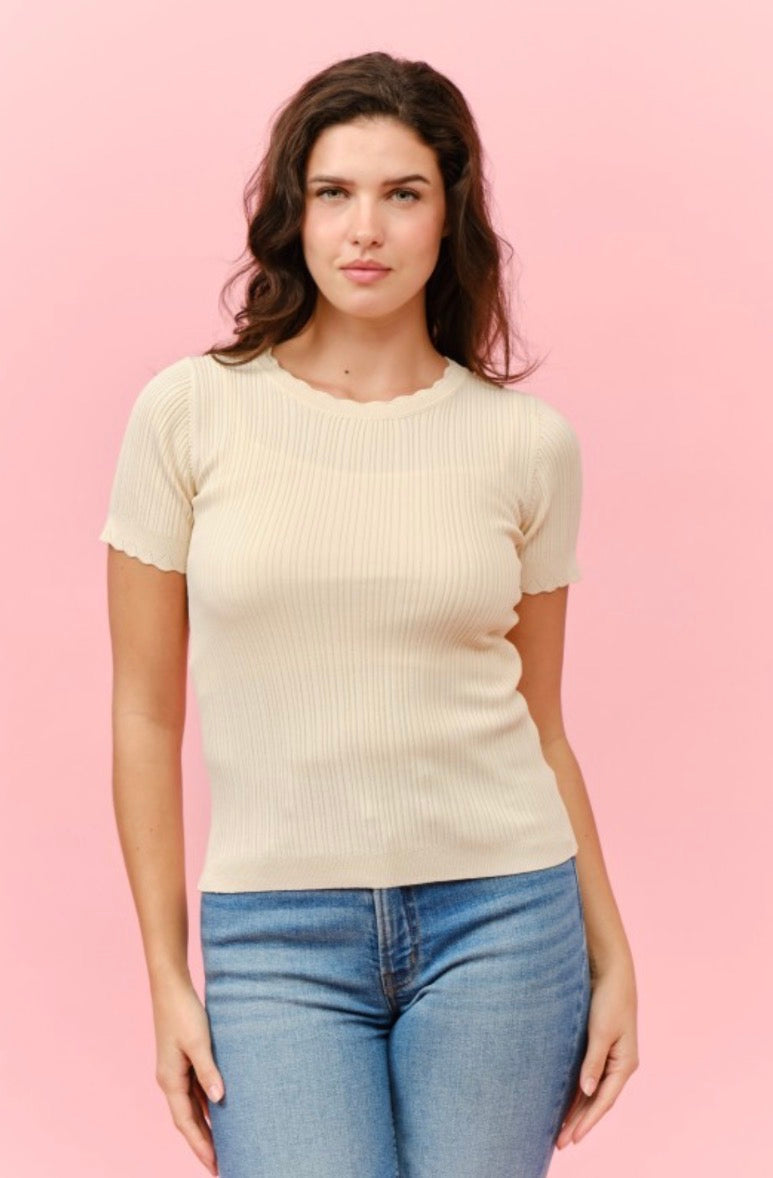 Blusa lina beige