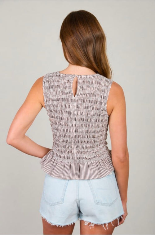 Blusa rayitas elástica