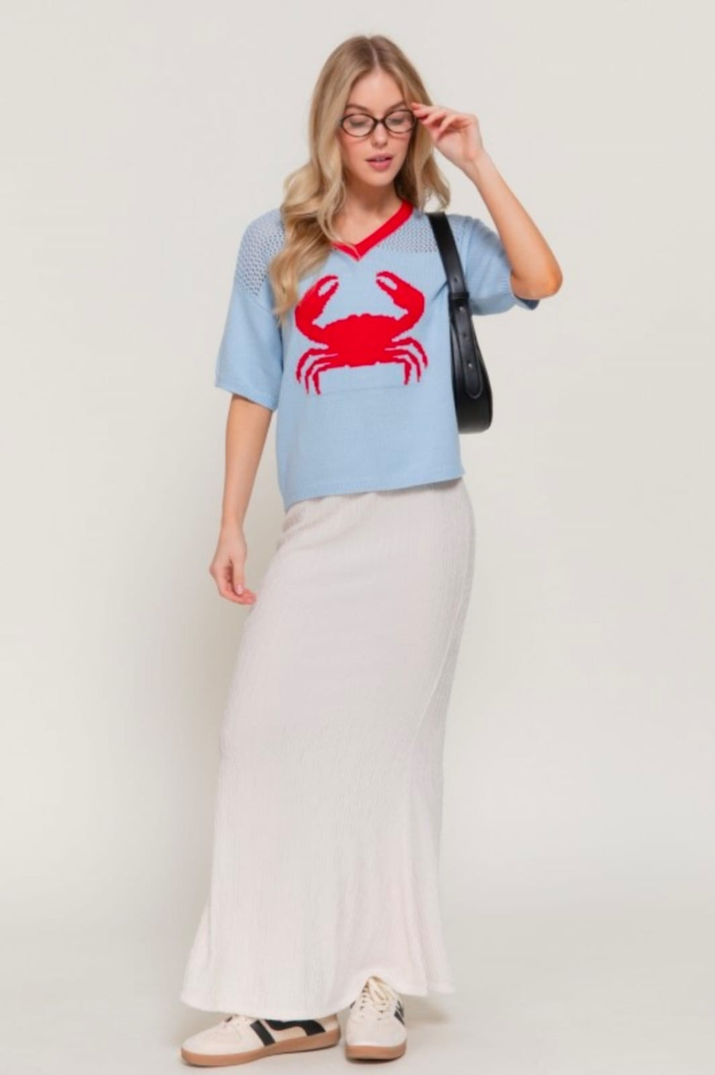 Blusa tejida cangrejo