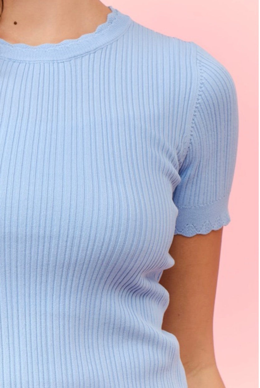 Blusa lina celeste