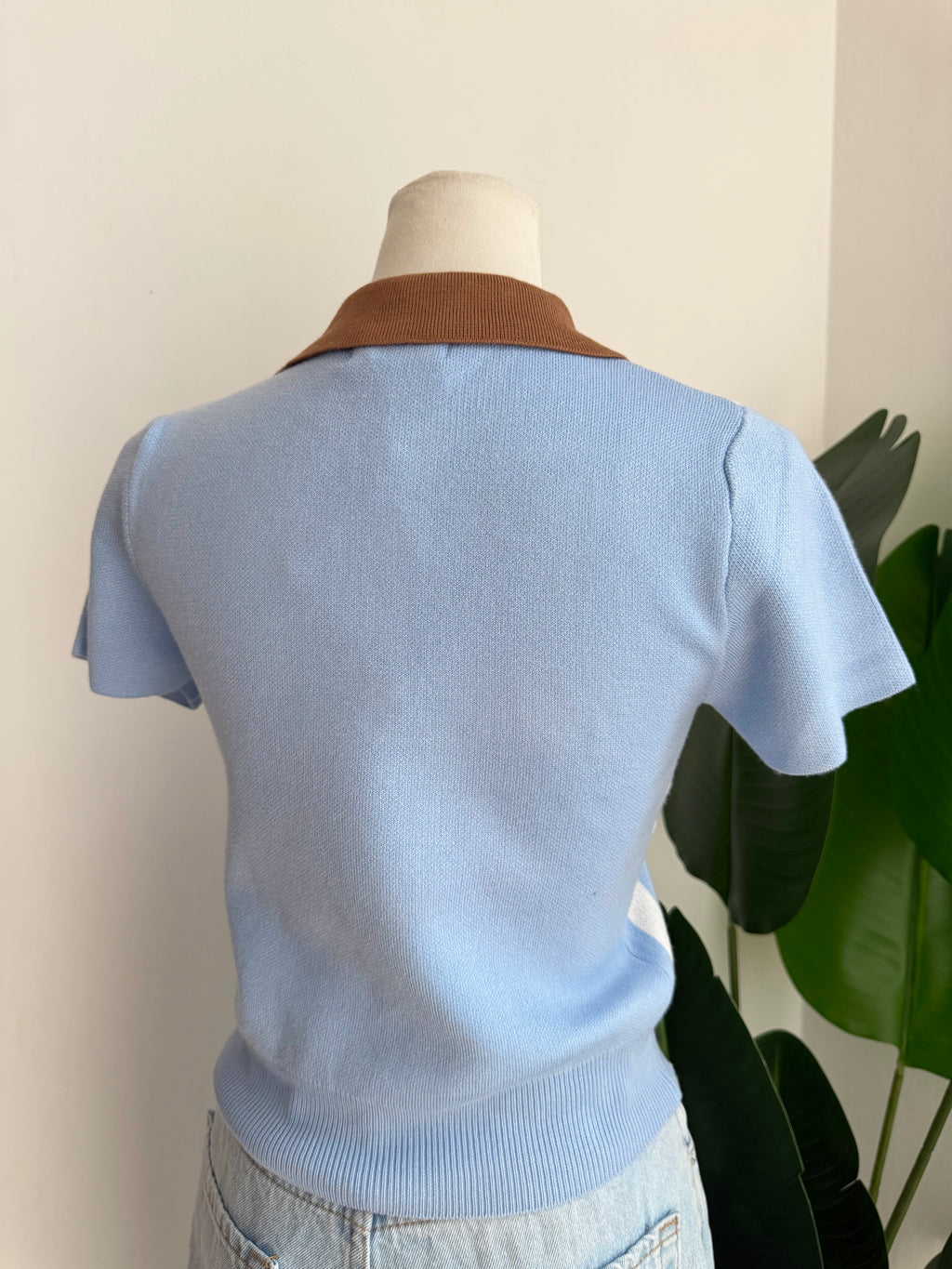 Blusa perrito celeste