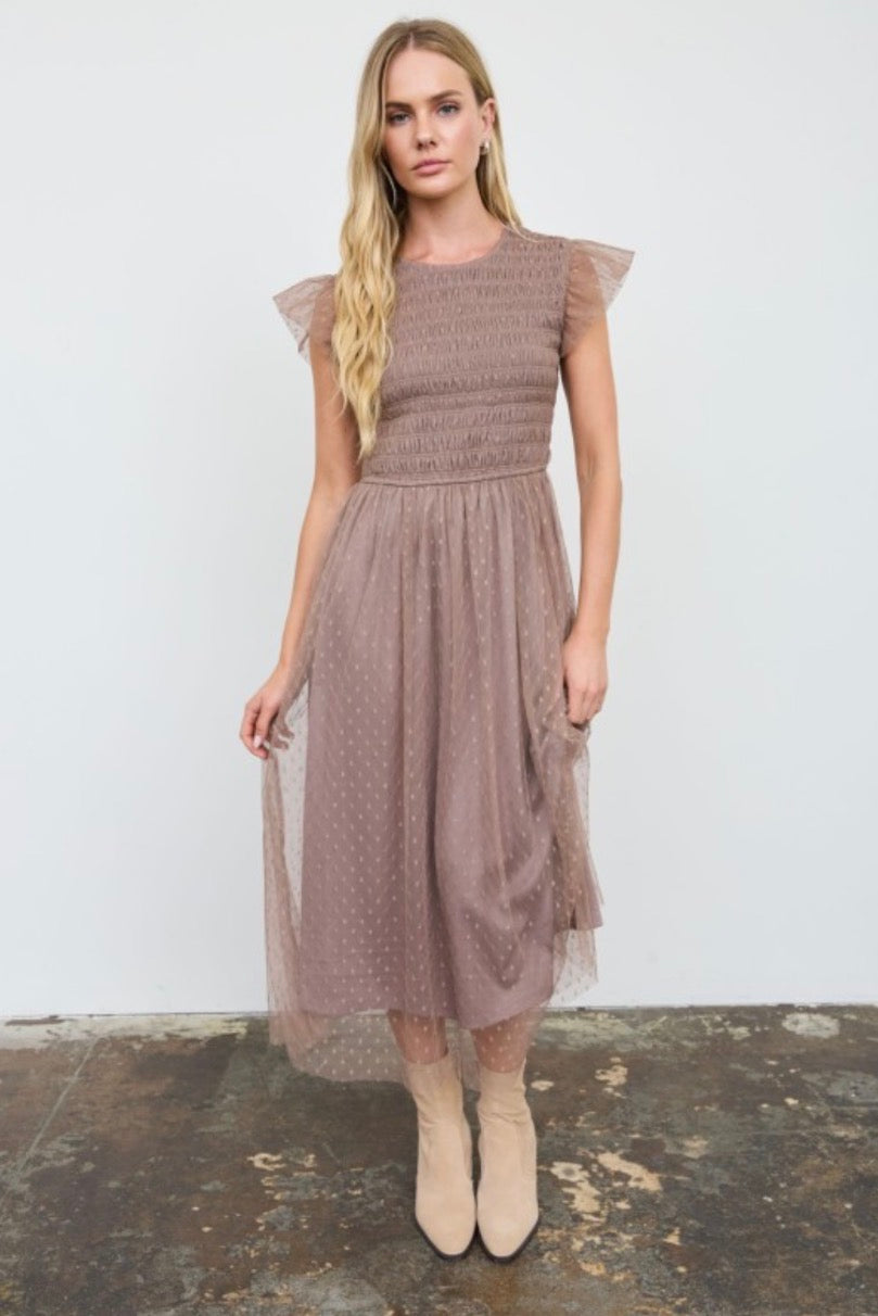 Vestido Emilia Taupe
