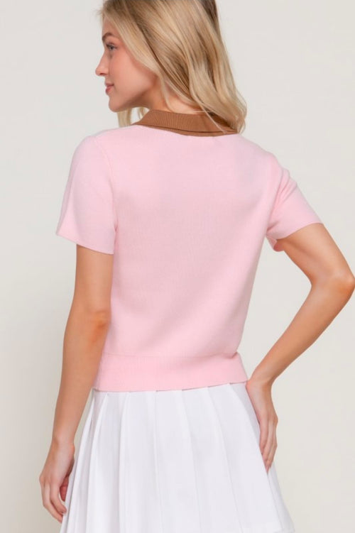 Blusa perrito rosa