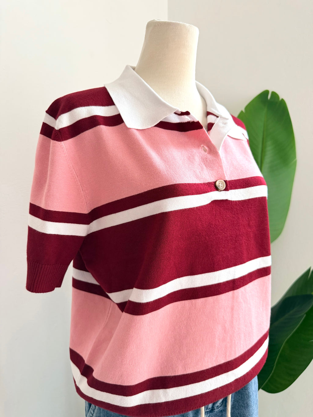Blusa polo rayas