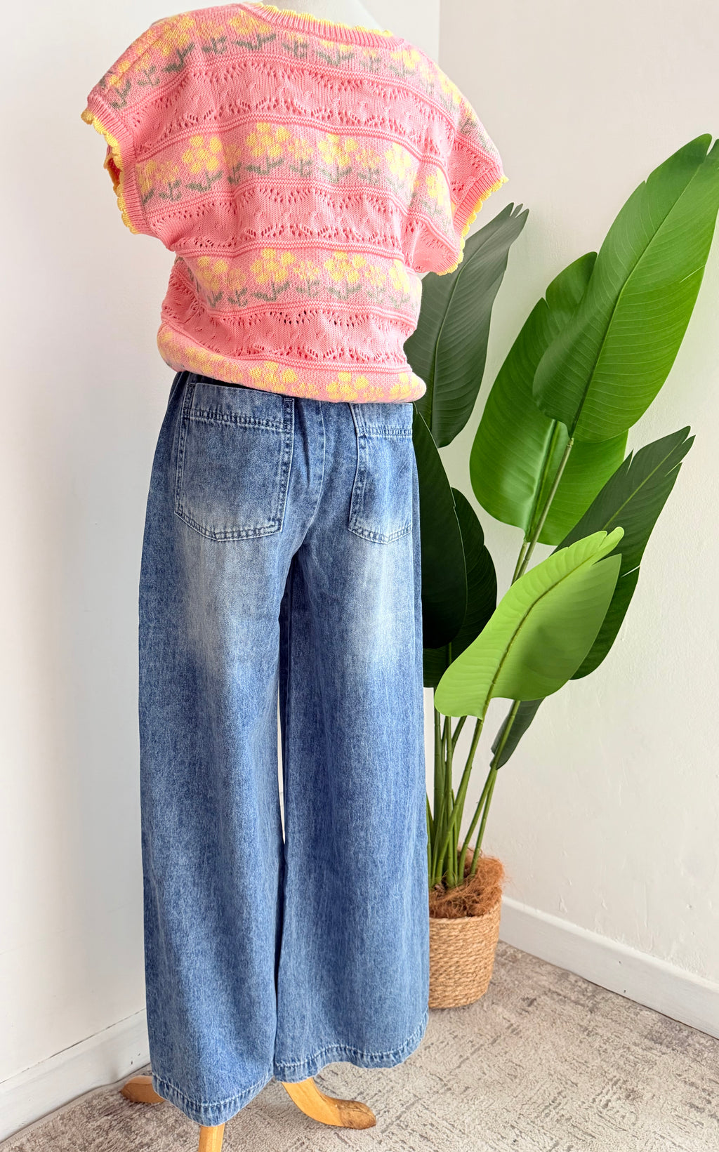 Pantalón Denim wide leg