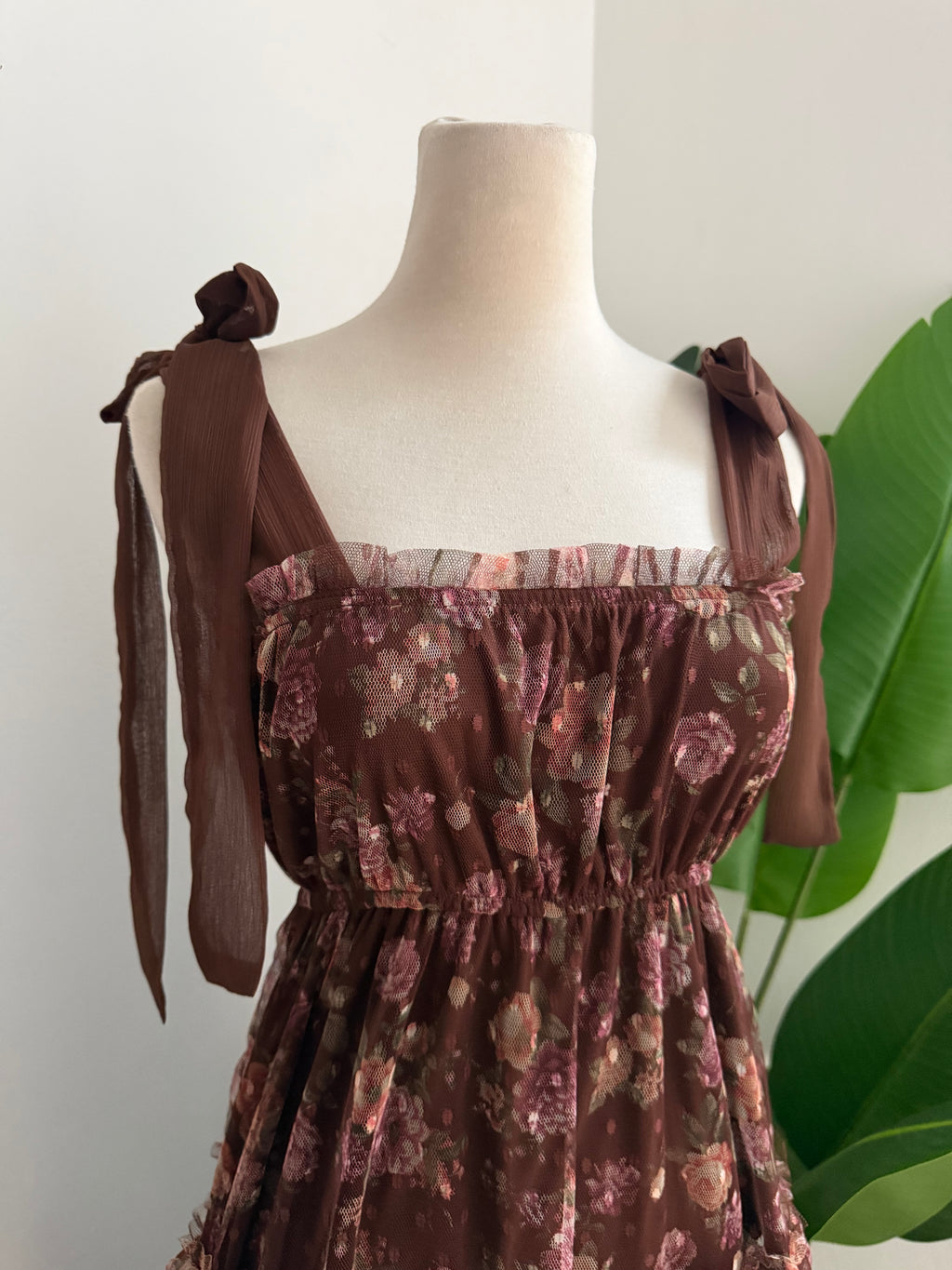 Vestido Amelie café