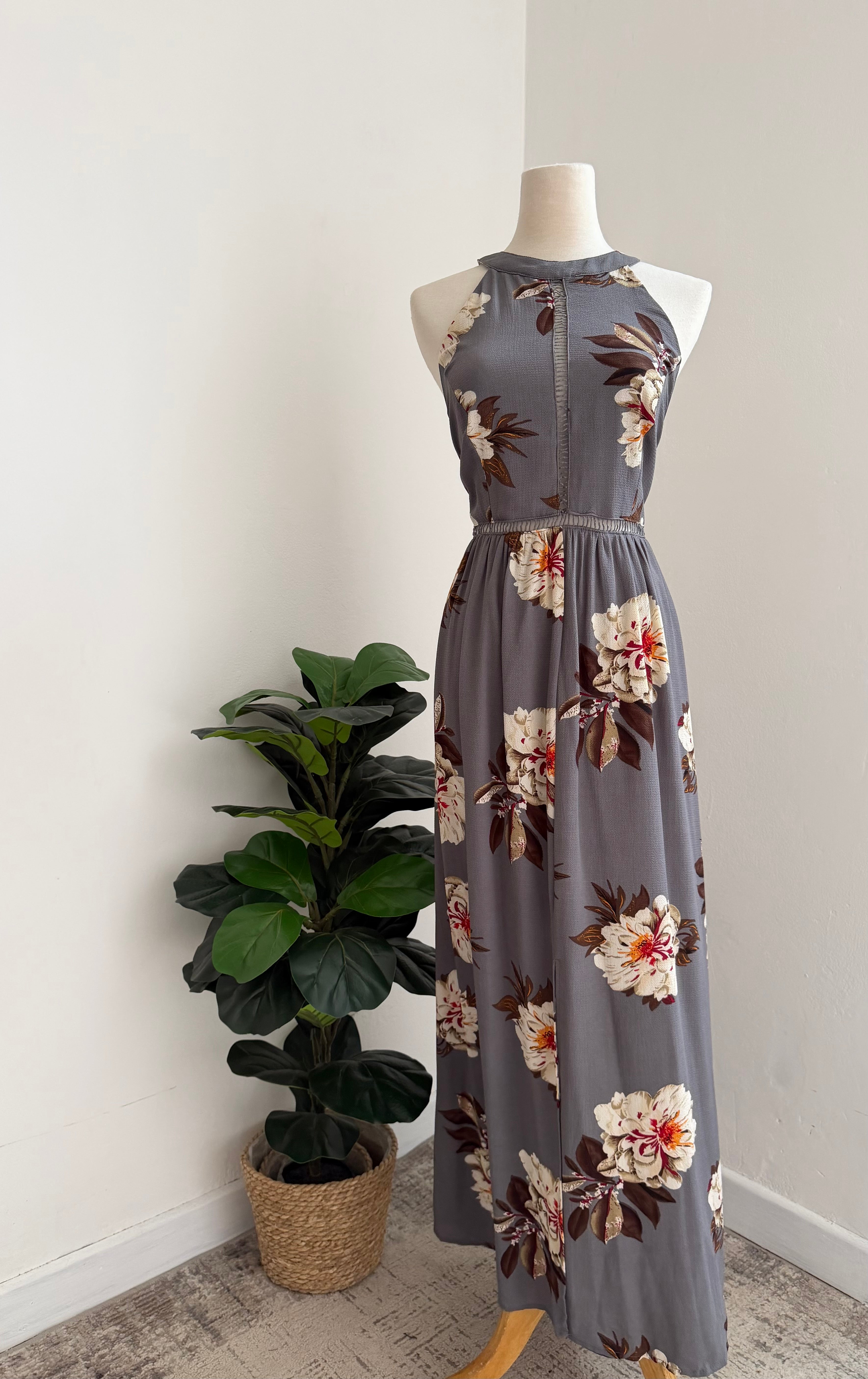 Vestido largo espalda descubierta