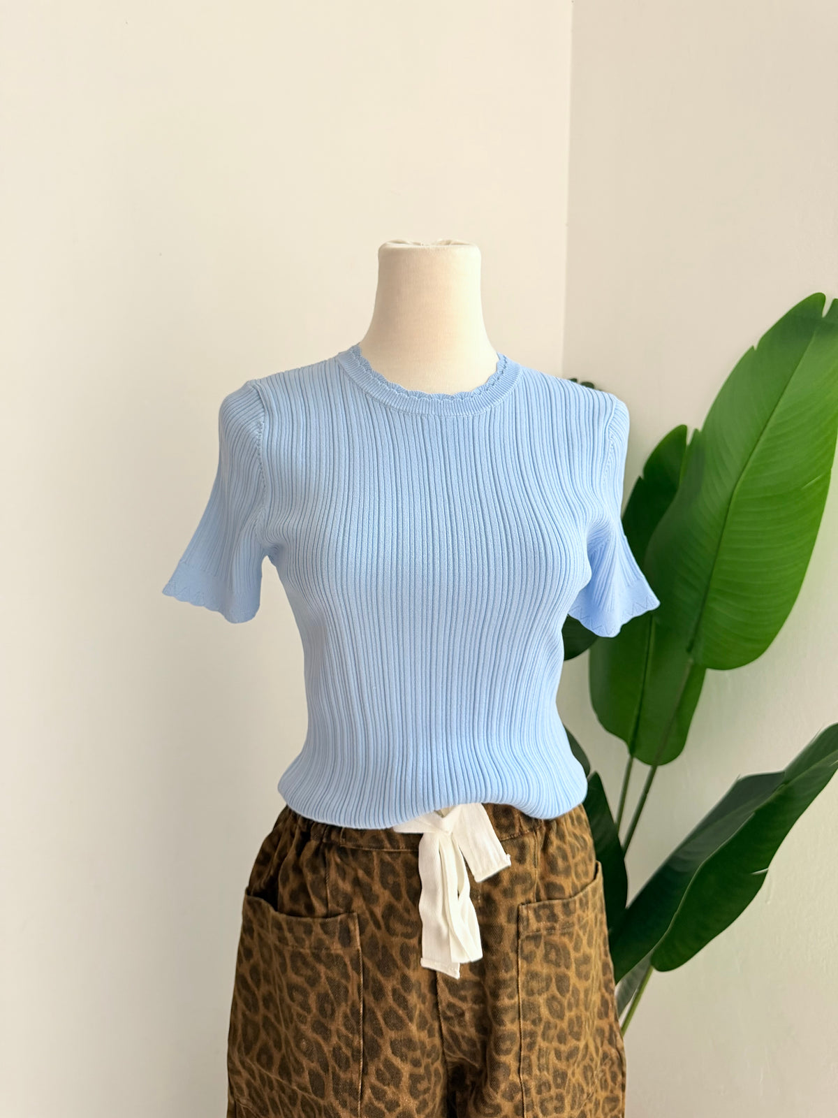 Blusa lina celeste