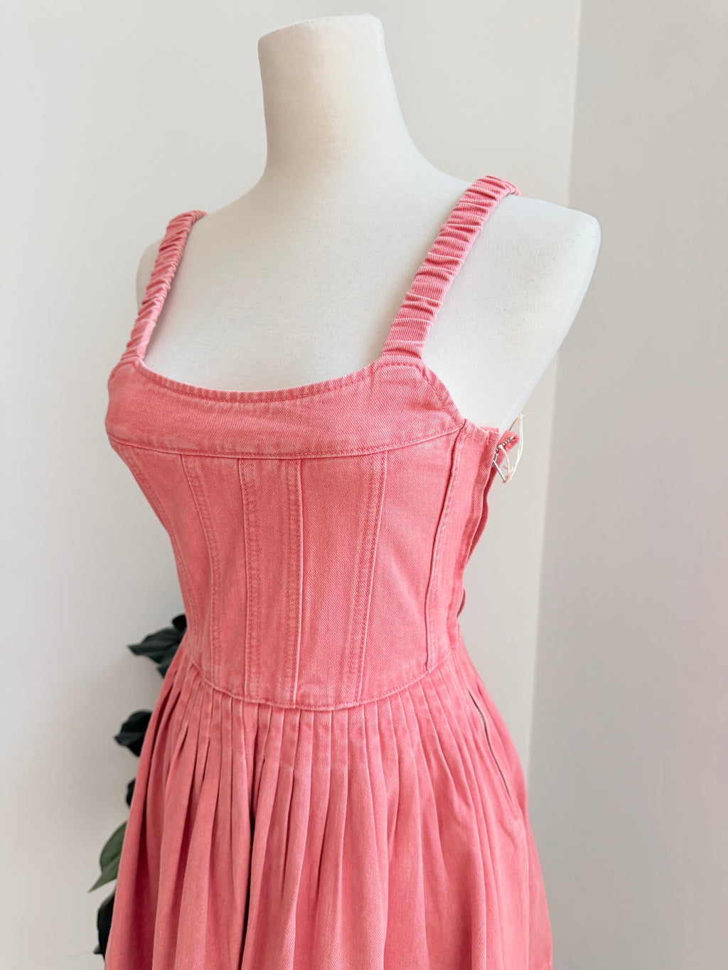 Vestido Denim rosa