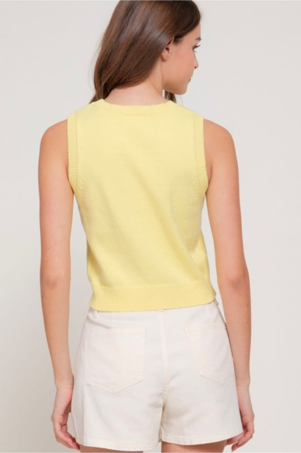 Blusa tejida limón