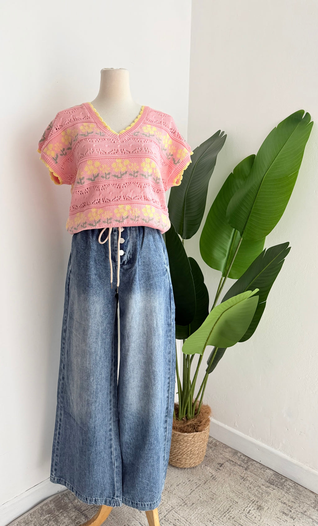 Pantalón Denim wide leg