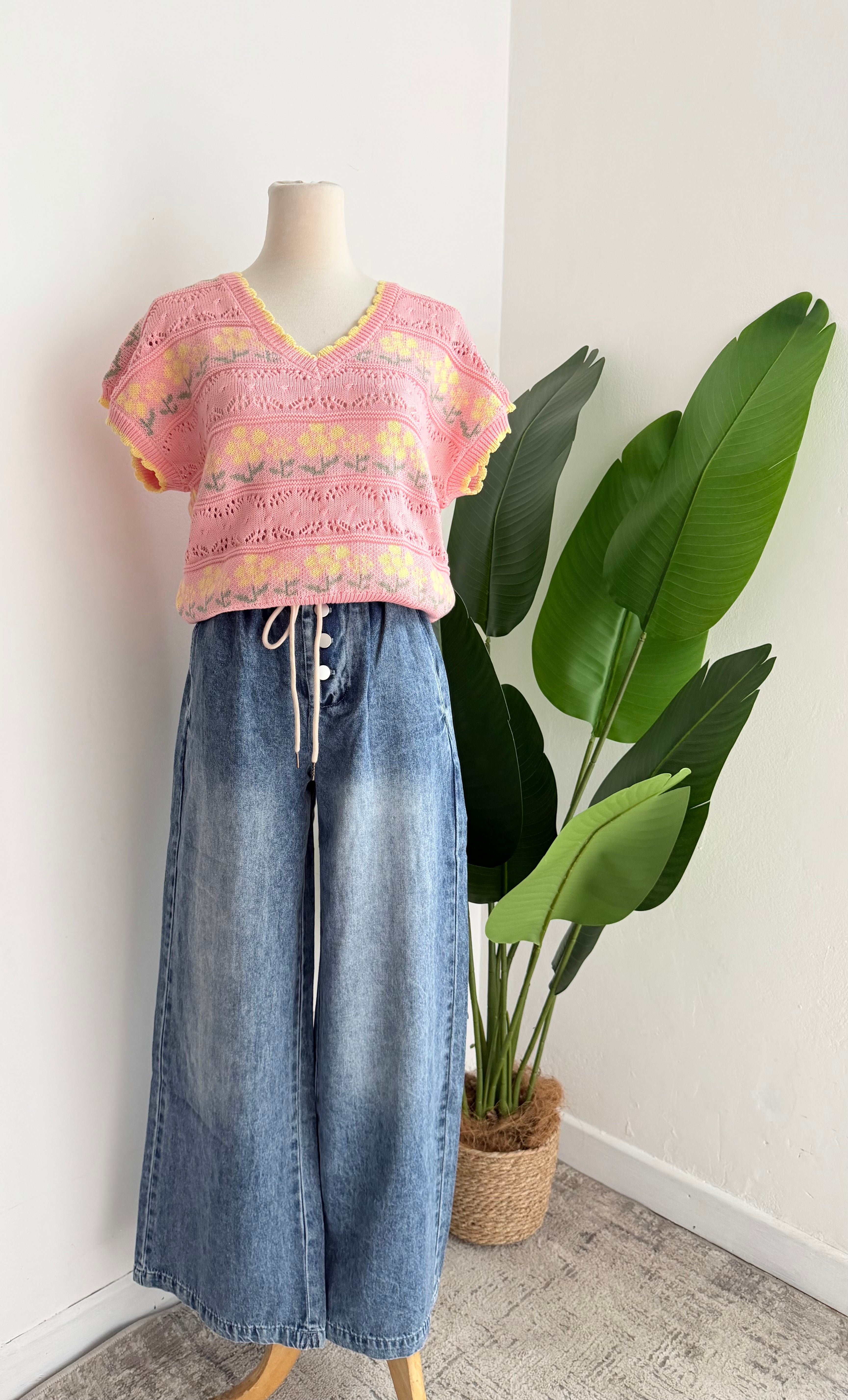 Pantalón Denim wide leg