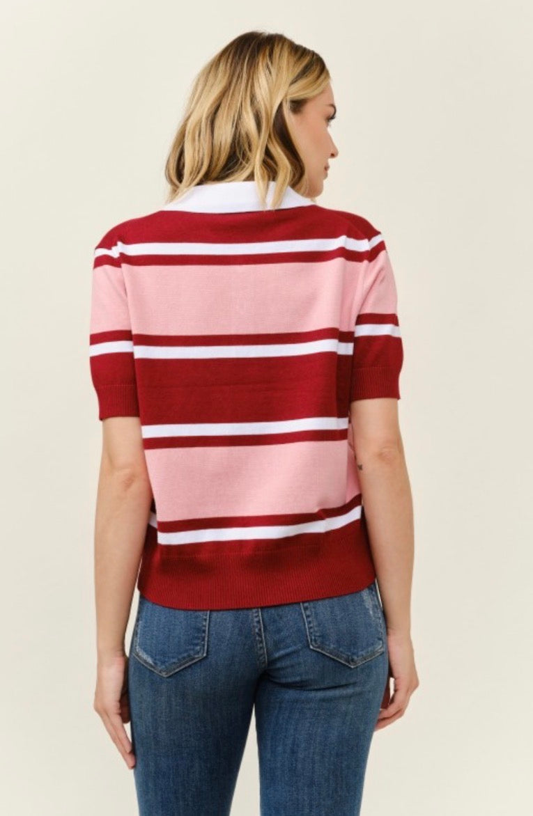 Blusa polo rayas