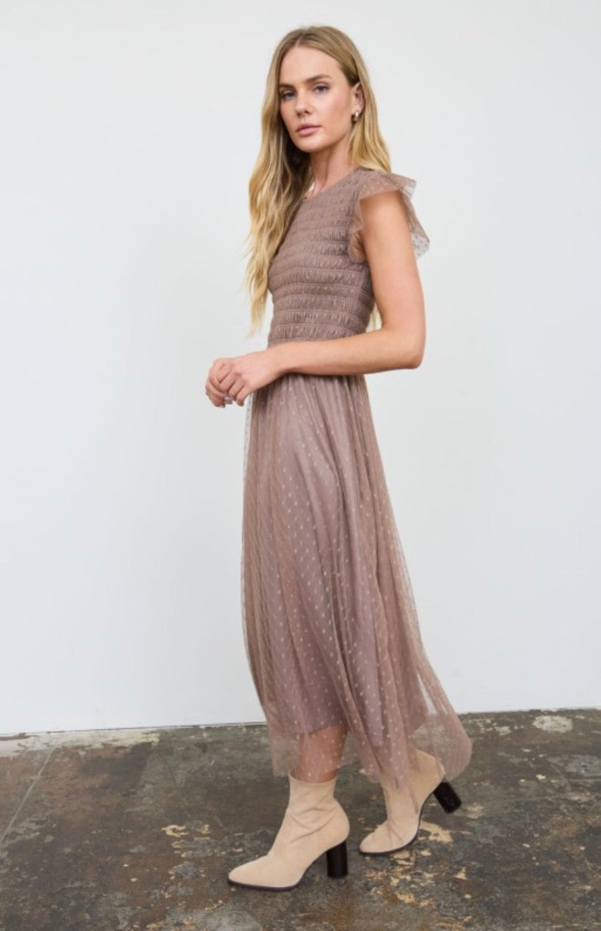 Vestido Emilia Taupe
