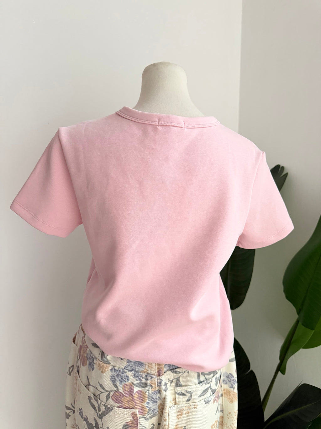 Blusa básica rosa