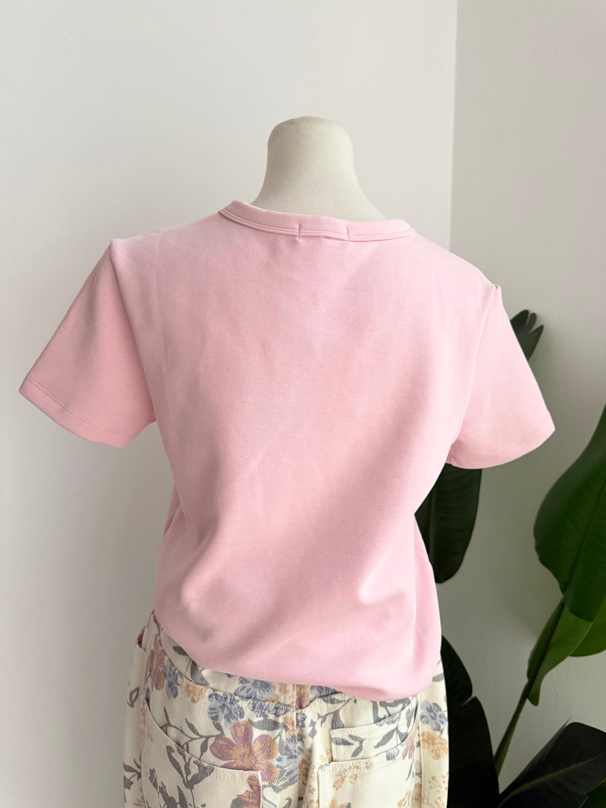 Blusa básica rosa