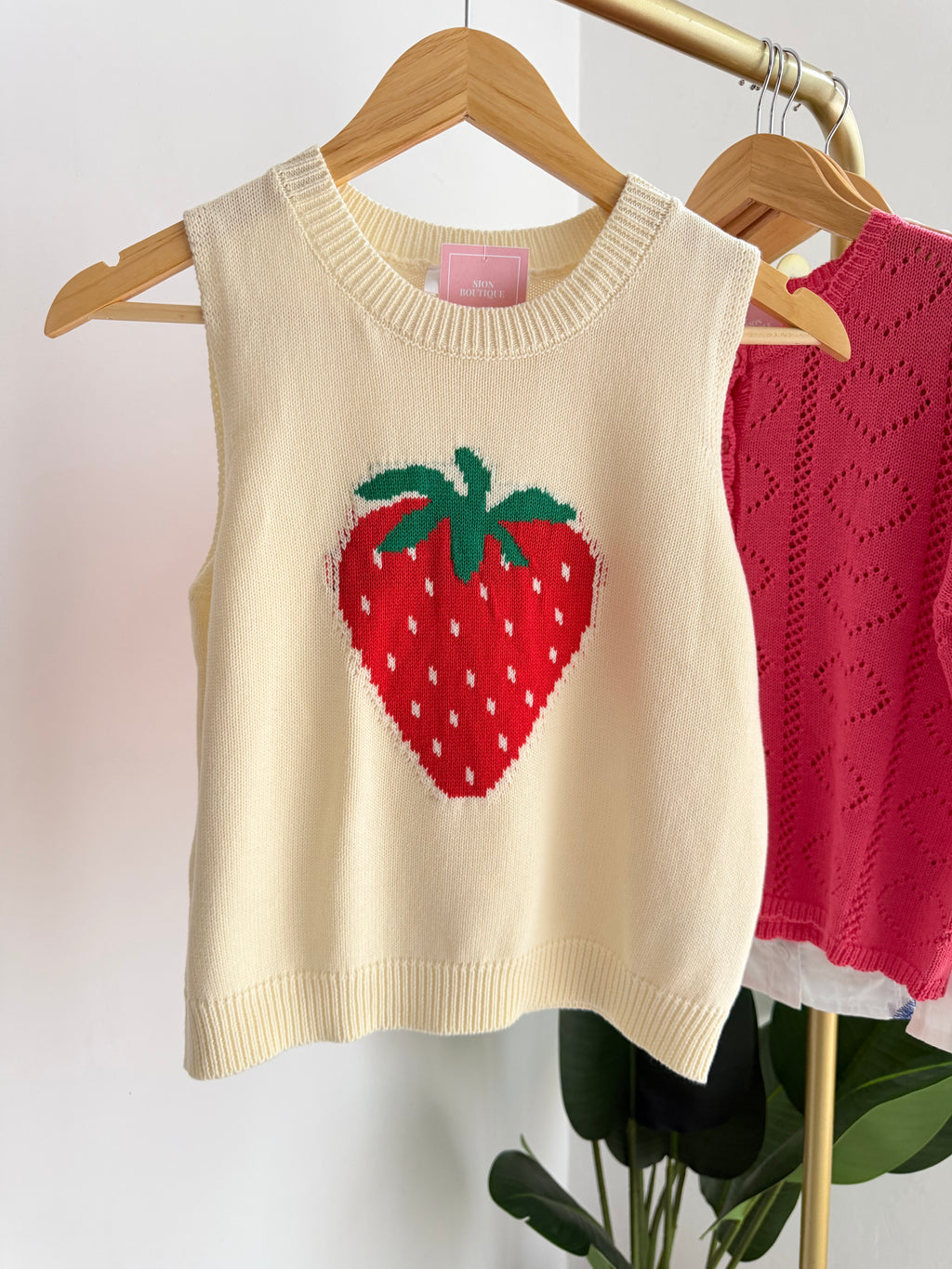 Blusa tejida fresa