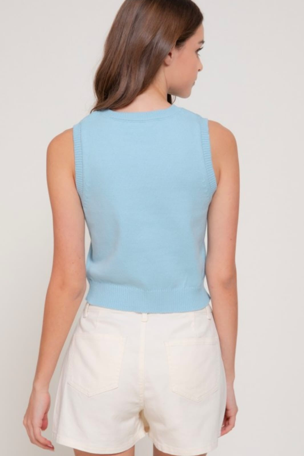 Blusa tejida limón