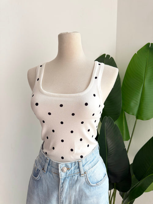 Blusa básica polka
