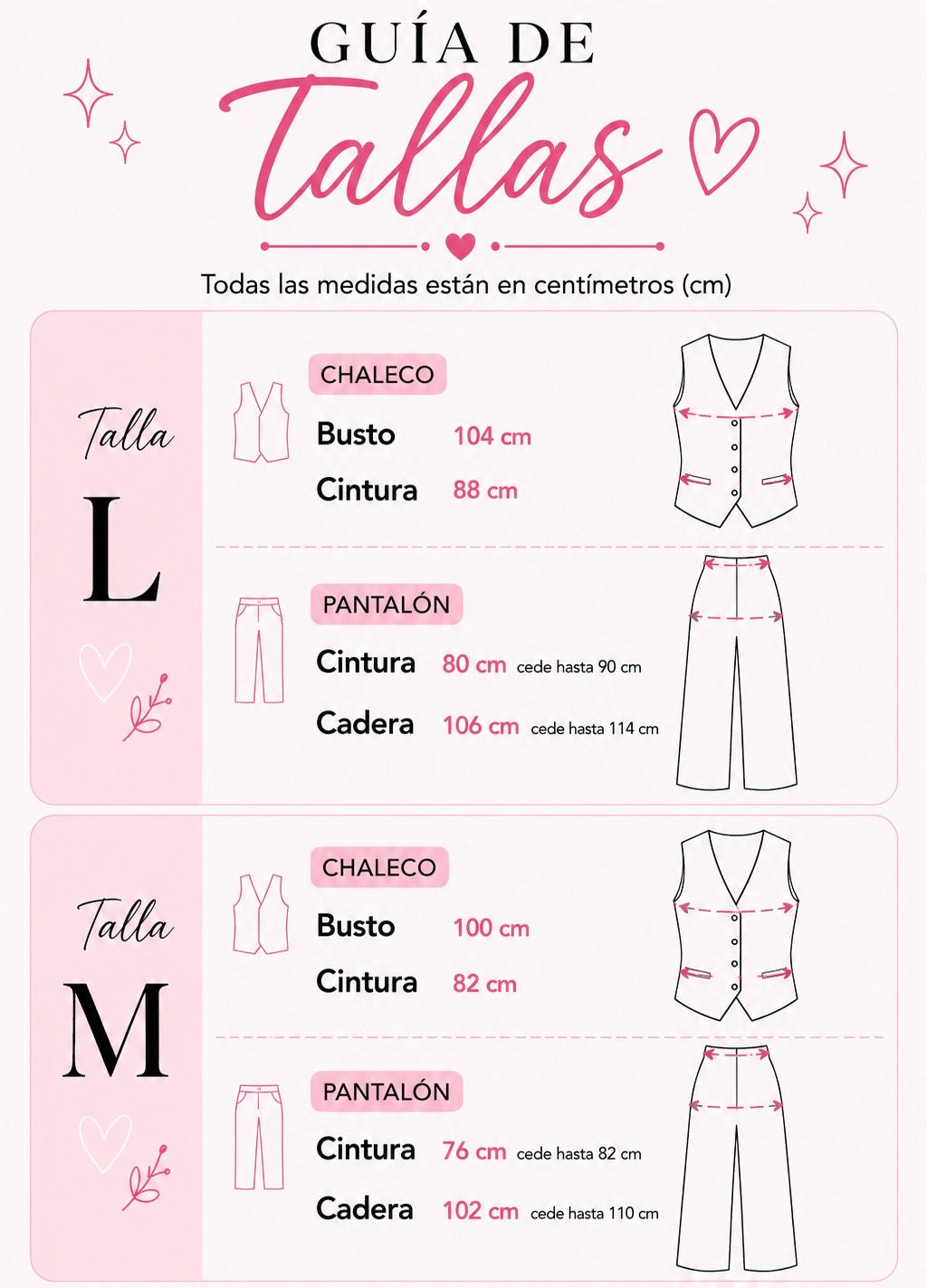 Set chaleco y pantalón