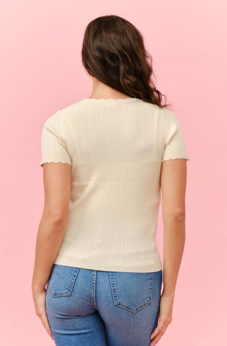Blusa lina beige