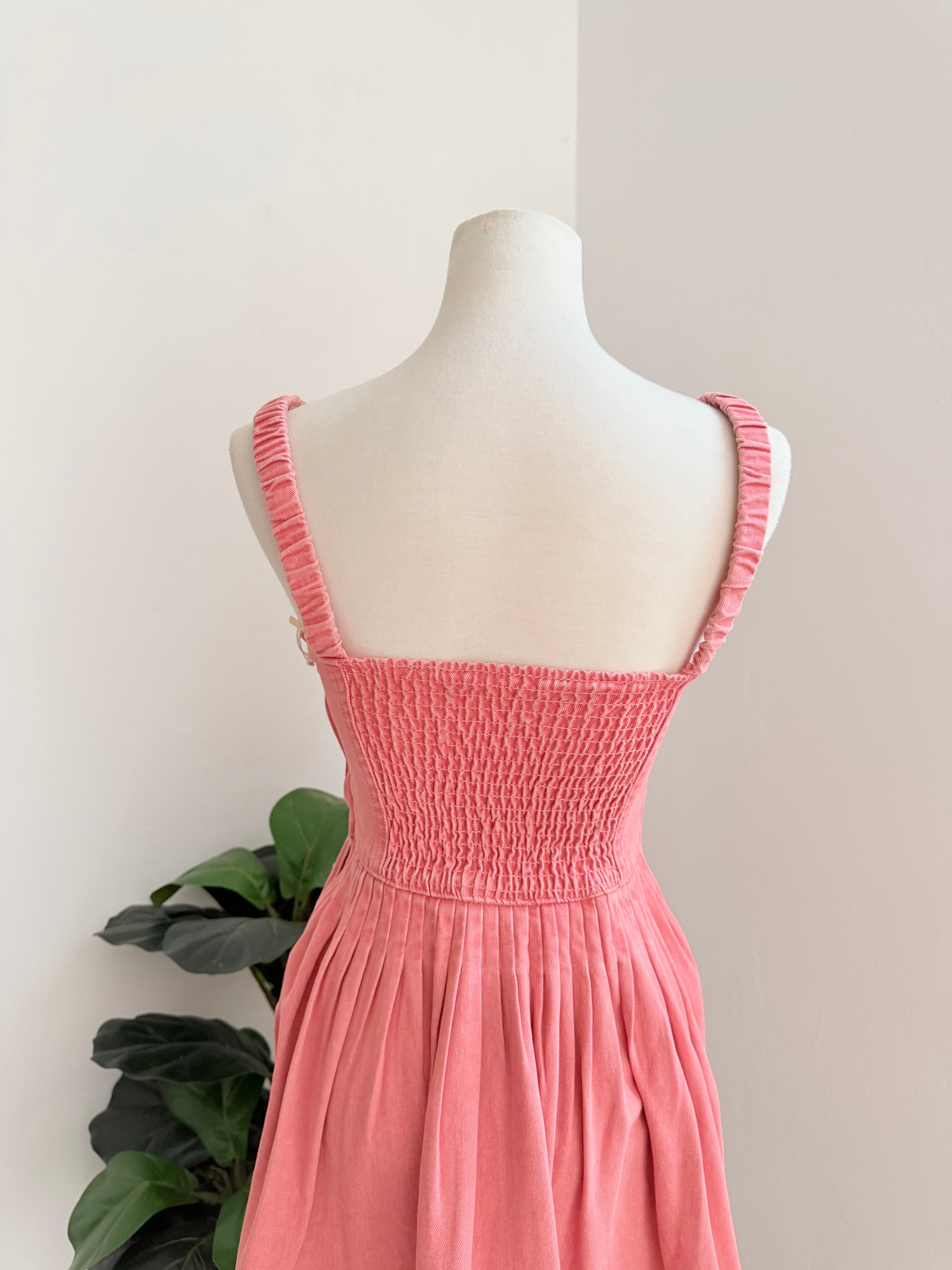 Vestido Denim rosa