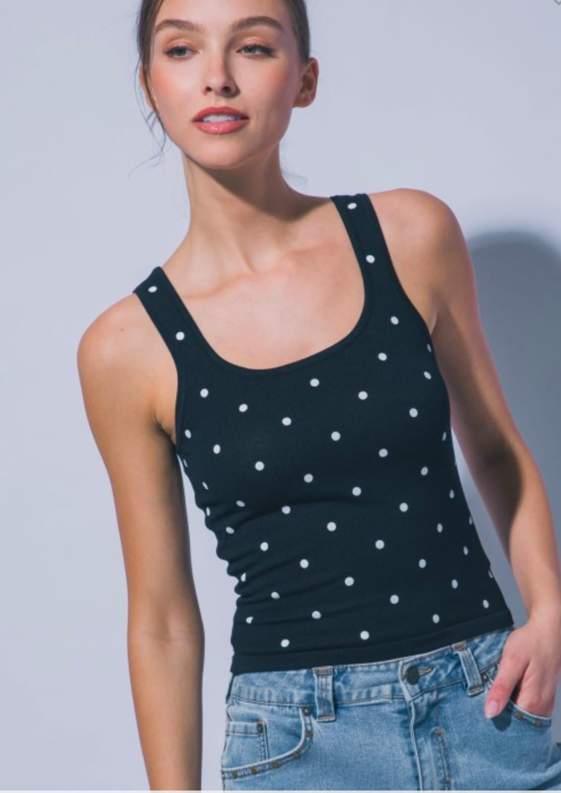Blusa básica polka