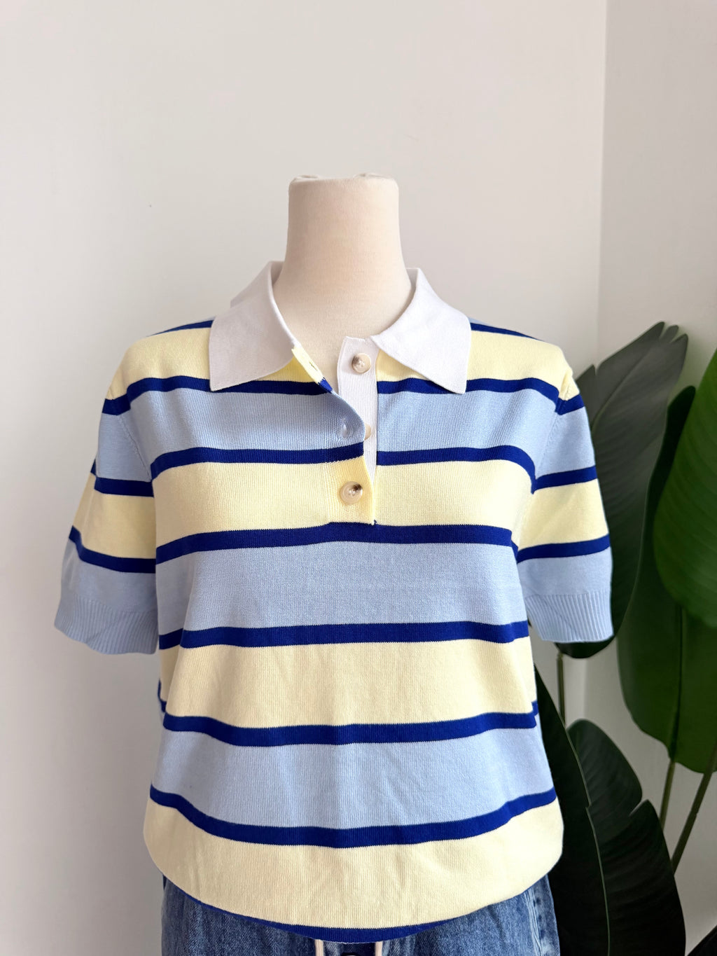 Blusa polo rayas