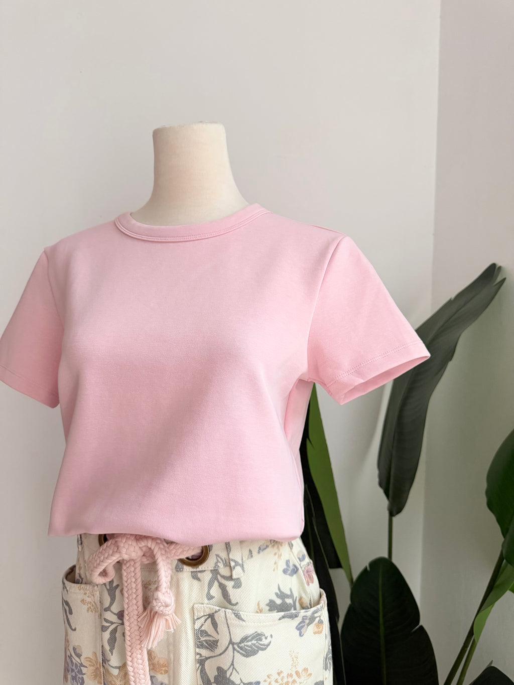 Blusa básica rosa