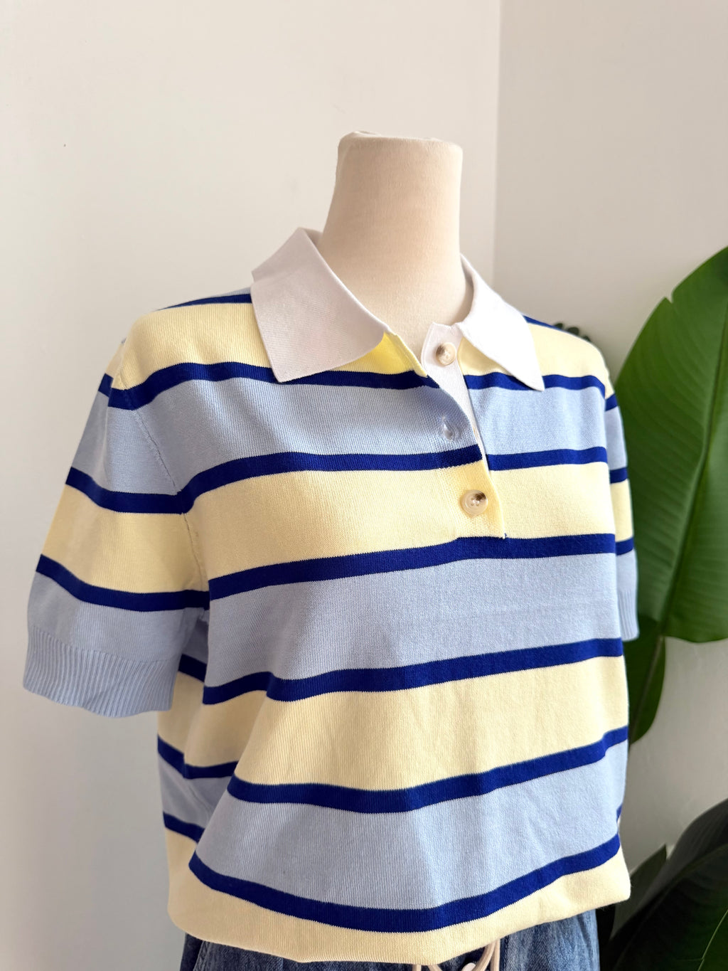 Blusa polo rayas