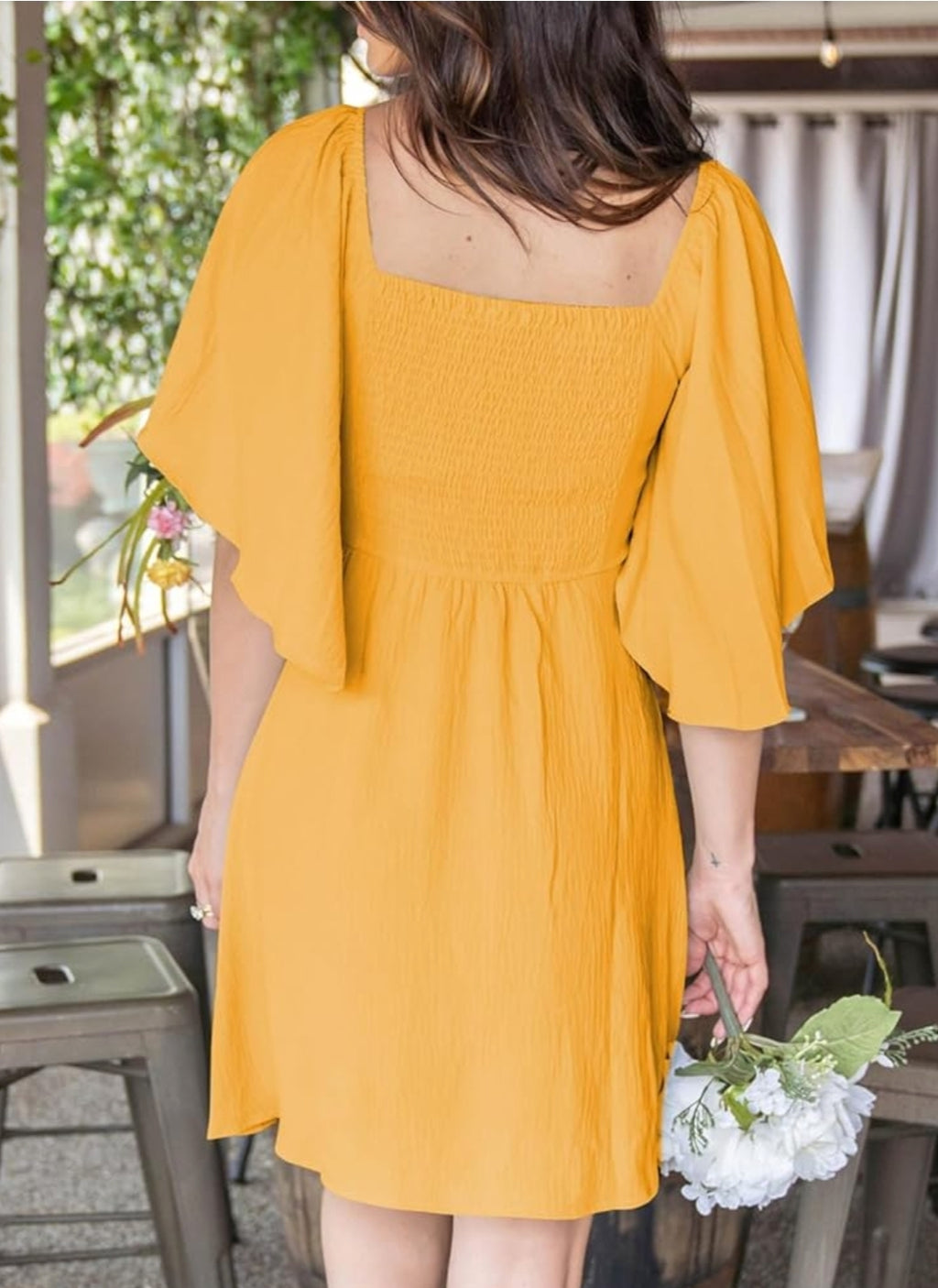Vestido mostaza
